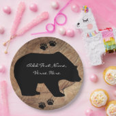 黒熊と熊の手 ペーパープレート (パーティー)