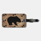 黒熊と熊の手 ラゲッジタグ (裏面横)