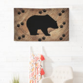 黒熊と熊の手 横断幕 (インサイチュ)