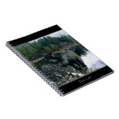 黒熊と荒野の湖 ノートブック (右側)