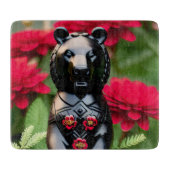 黒熊のゲームプレーヤー カッティングボード (正面)