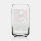 黒熊のゲームプレーヤー ガラス缶 (裏面)