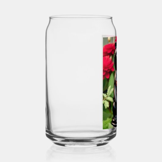 黒熊のゲームプレーヤー ガラス缶 (右)