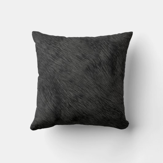黒熊のフェイク毛皮の模様 クッション (裏面)