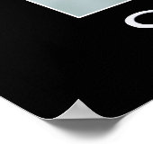 黒熊の保護野生動物ポスター ポスター (角)