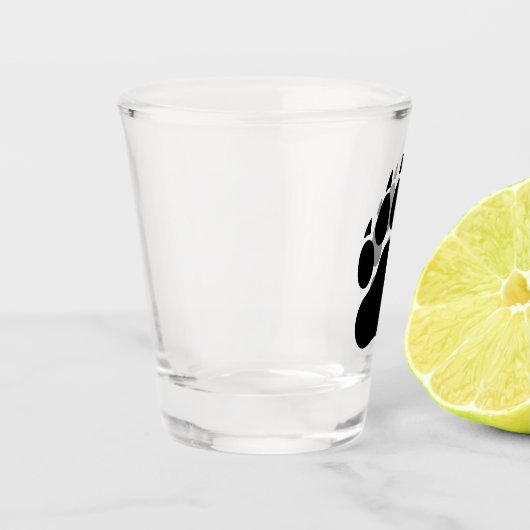 黒熊の前刷り ショットグラス (左)