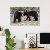 黒熊の子 ポスター (ホームオフィス)