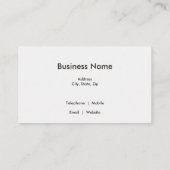 黒熊の木の写真 名刺 (裏面)