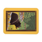 黒熊の森 – アイダホ マグネット (横)