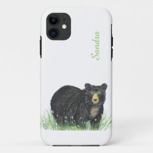 黒熊の水色 iPhone 11 ケース
