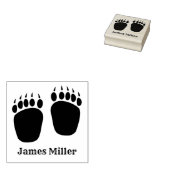 黒熊の爪ゴム印 ラバースタンプ (押印)