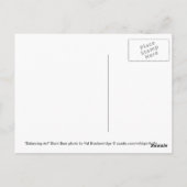 黒熊の野生動物はがき「バランス法」 ポストカード (裏面)