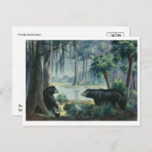 黒熊ジオラマはがき ポストカード (正面/裏面)