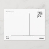 黒熊ジオラマはがき ポストカード (裏面)