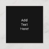 黒熊ハゲのワシ熊の手のプリント荒野 スクエア名刺 (裏面)