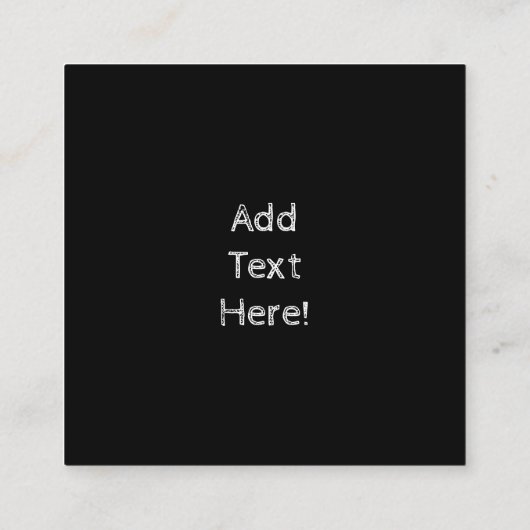 黒熊ハゲのワシ熊の手のプリント荒野 スクエア名刺 (裏面)