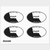 黒熊パス – テルル化 楕円形シール (シート)