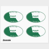 黒熊パス – テルル化 楕円形シール (シート)