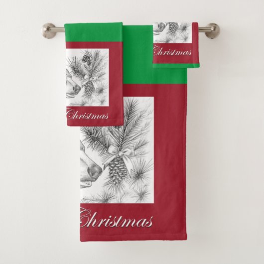 黒熊メリークリスマス バスタオルセット (インサイチュ)
