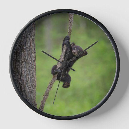 黒熊遊の木の枝 壁時計 (正面)