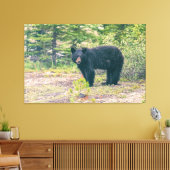 黒熊 キャンバスプリント (インサイチュ (リビング))