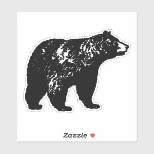 黒熊 シール (シート)