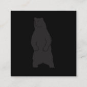 黒熊 スクエア名刺 (裏面)