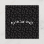 黒熊 スクエア名刺 (正面)