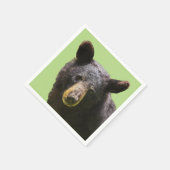 黒熊 スタンダードカクテルナプキン (角)