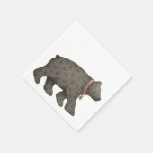 黒熊 スタンダードカクテルナプキン (角)