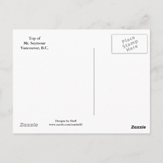 黒熊 ポストカード (裏面)