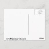 黒熊 ポストカード (裏面)