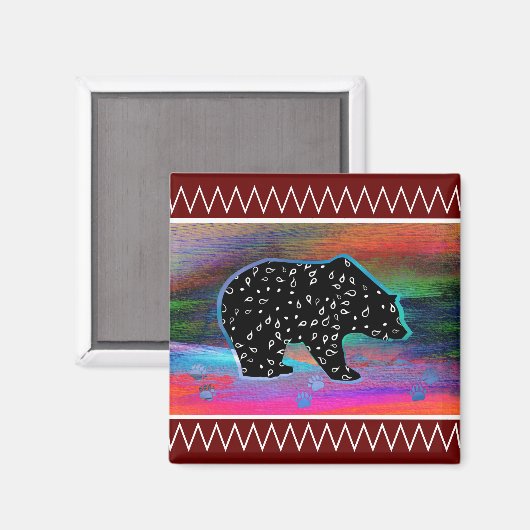 黒熊 マグネット (正面/裏面)