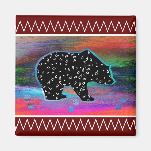 黒熊 マグネット (正面)