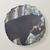 黒熊 ラウンドクッション (裏面)