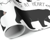 黒熊 ラッピングペーパー (ロールコーナー)