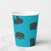 黒熊 紙コップ (裏面)