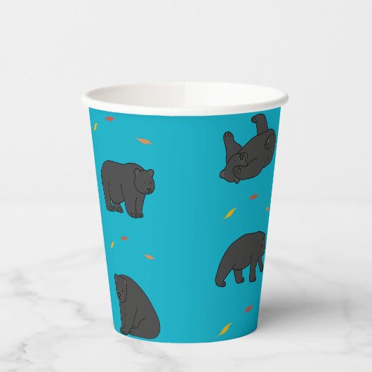 黒熊 紙コップ (左)