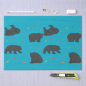 黒熊 薄葉紙 (クラフト)