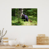 黒熊「香り」 ポスター (キッチン)