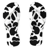 黒牛の皮膚模様の皮膚ビーチサンダル ビーチサンダル (ソール)