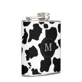 黒牛の皮|モカスタムノグラムフラスコ フラスク (右)