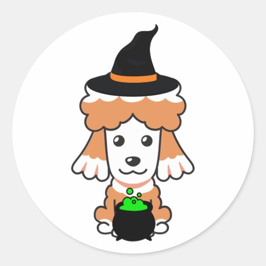 黒犬おもしろいは魔女だ ラウンドシール (正面)