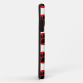 黒犬が赤い水玉模様 Case-Mate iPhoneケース (裏面/右)