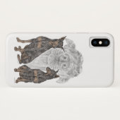 黒犬とタン犬 Case-Mate iPhoneケース (裏面(横))