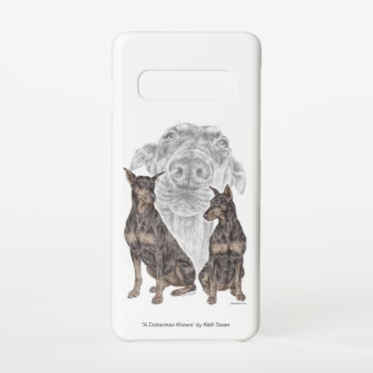 黒犬とタン犬 SAMSUNG GALAXYケース (裏面)