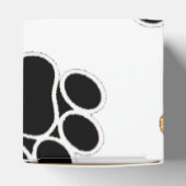 黒犬と丹犬の犬の足は白く印刷 フェイバーボックス (上部)