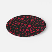 黒犬と赤犬のポープリント紙プレート ペーパープレート (アングル)