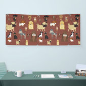 黒犬のパターン 横断幕 (トレードショー)