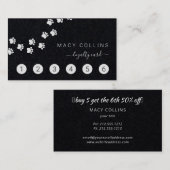 黒犬の白い道のトリマーロイヤリティ 名刺 (正面/裏面)